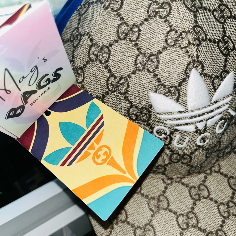 Gucci x Adidas: Double-Sided GG Monogram Limited Edition Cap Hat - Picture 13 of 16